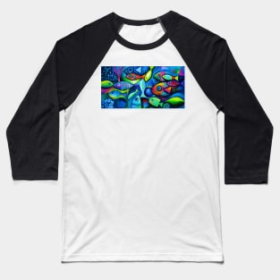 Colourful fish Baseball T-Shirt